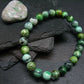 Variscite Genuine Untreated Bracelet ~ 7 Inches ~ 8mm Round Beads