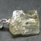 Hiddenite Green Gem Spodumene Silver Pendant Crystal From Brazil - 0.8" - 2.38 Grams