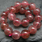 Strawberry Quartz Genuine Bracelet ~ 7 Inches ~ 8mm Round Beads