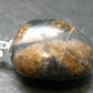 Perfect Cross-Shaped Andalusite (Variety of Chiastolite) Polished Silver Pendant from China - 1.3" - 12.18 Grams