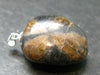Perfect Cross-Shaped Andalusite (Variety of Chiastolite) Polished Silver Pendant from China - 1.3" - 12.18 Grams