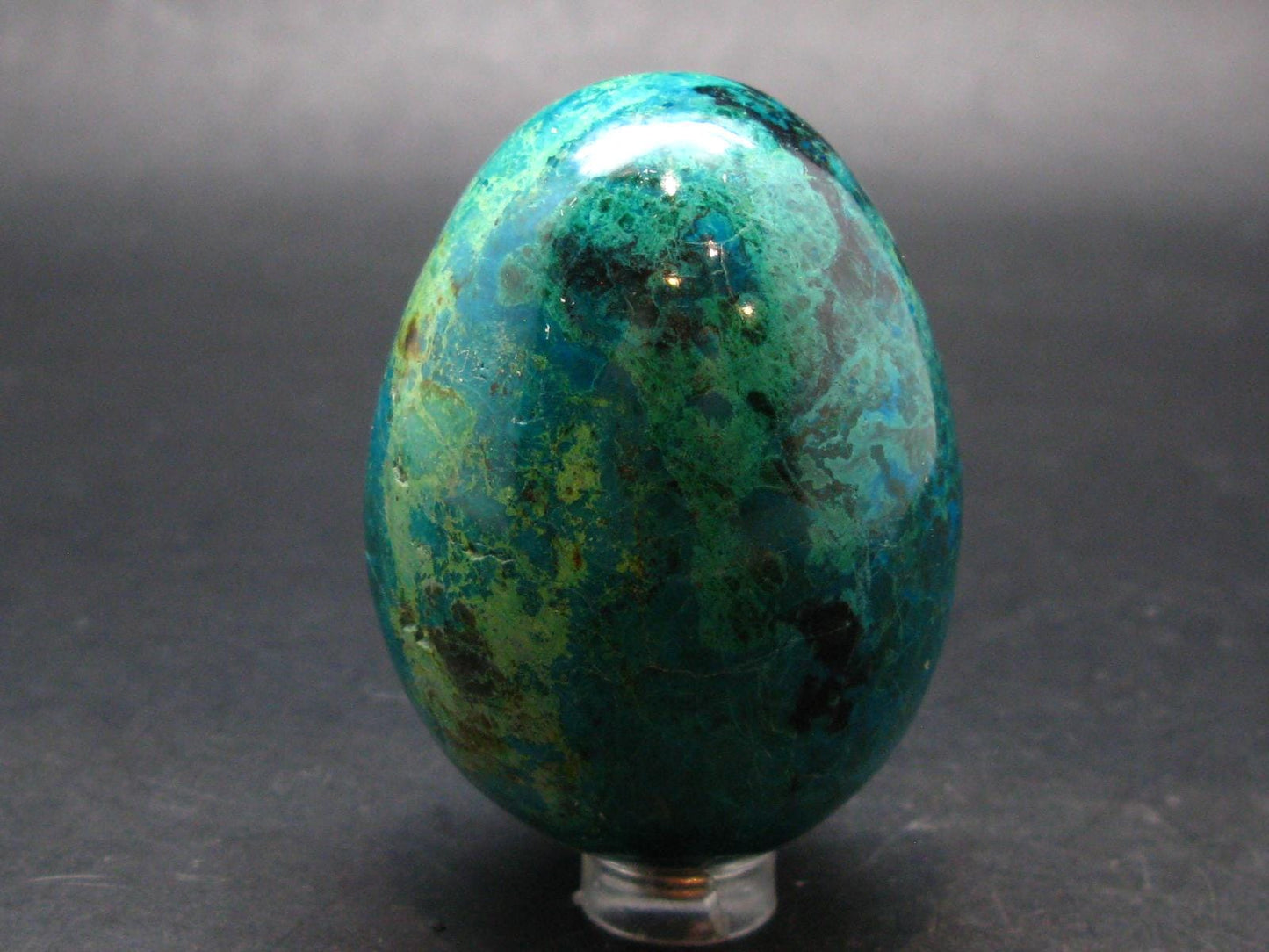 Chrysocola Chrysocolla Egg From Peru - 2.5" - 183.06 Grams