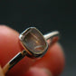 Green Herderite Silver Ring From Brazil - 1.84 Grams - Size 7
