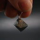 Magnetite Crystal Silver Pendant From Bolivia - 0.8" - 3.20 Grams