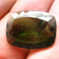 Moldavite Tektite Gem Cut Facetted Stone from Czech Republic - 14.50 Carats - 20x15mm