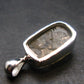 Gray Herderite Silver Pendant from Africa - 0.7" - 1.38 Grams