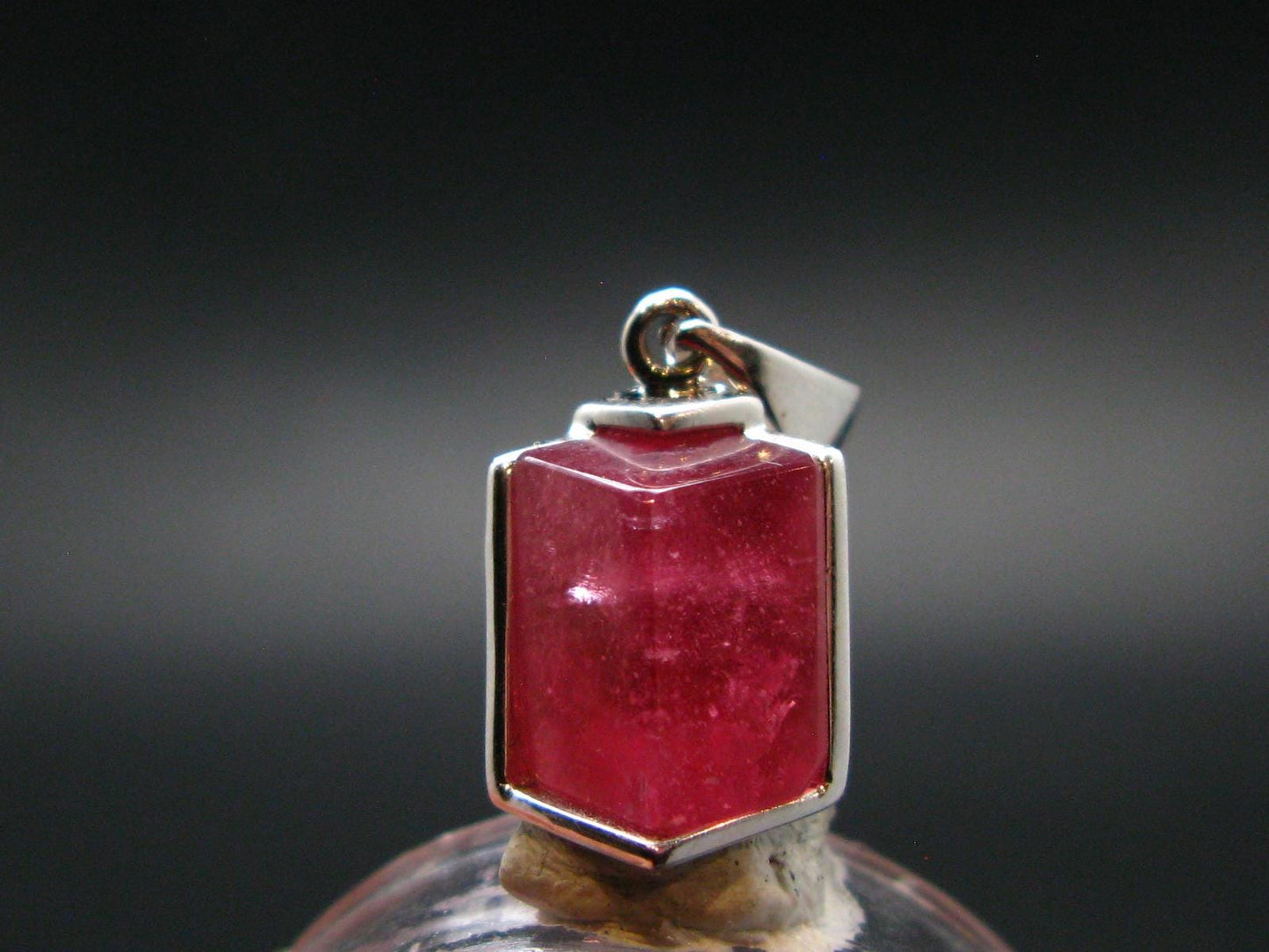 Rhodochrosite Sterling Silver Pendant From Alma Colorado - 0.9" - 3.12 Grams