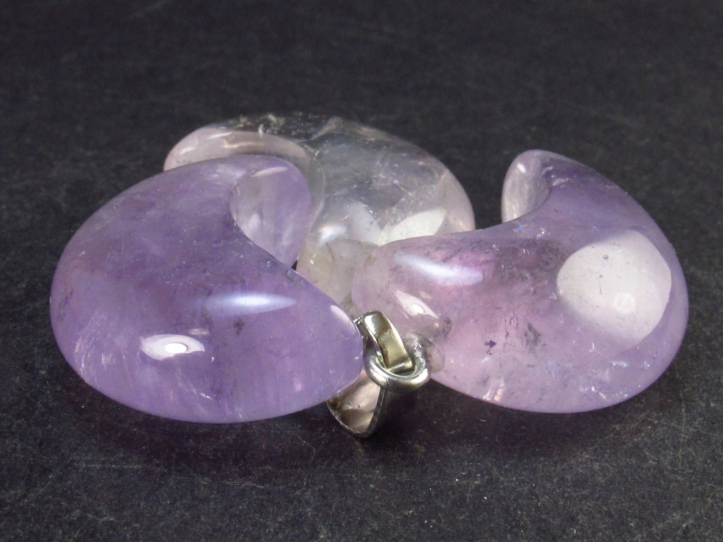 Lot of 3 Natural Moon Amethyst Pendant from Brazil