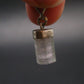 Rare Gem Watermelon Gem Tourmaline Crystal Silver Pendant From Brazil - 1.0"