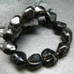Apache Tears Obsidia Genuine Bracelet ~ 7 Inches ~ 16mm Beads