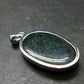 Rare Black Opal Sterling Silver Pendant from Australia - 1.5" - 4.58 Grams