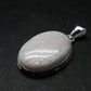 Scolecite Silver Plated Pendant From India - 1.5" - 6.42 Grams