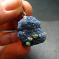 Azurite Nodule Crystal Sterling Silver Pendant from Russia - 1.1" - 8.67 Grams