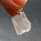 Clear Petalite Crystal Silver Pendant from Brazil - 0.9" - 2.23 Grams