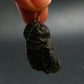 Tibetan Black Tektite Silver Pendant From Tibet - 1.4" - 5.46 Grams