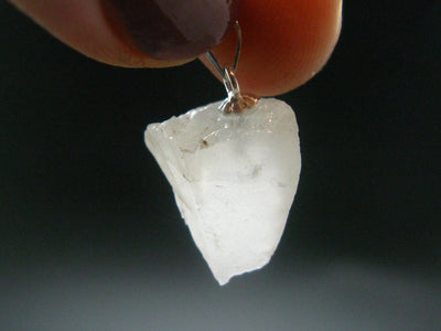 Phenakite Phenacite Silver Pendant From Brazil - 0.8" - 1.74 Grams.