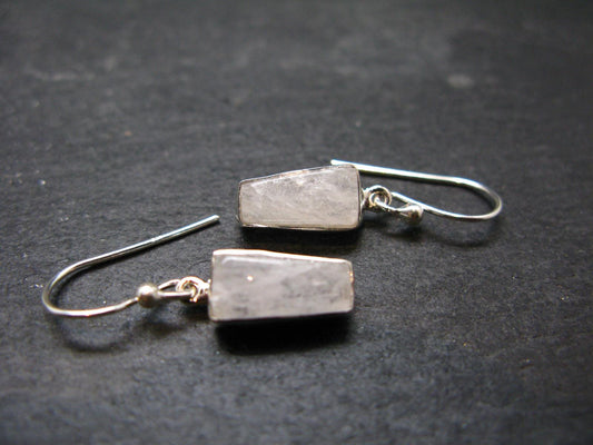 Natrolite Silver Earrings From Russia - 2.69 Grams