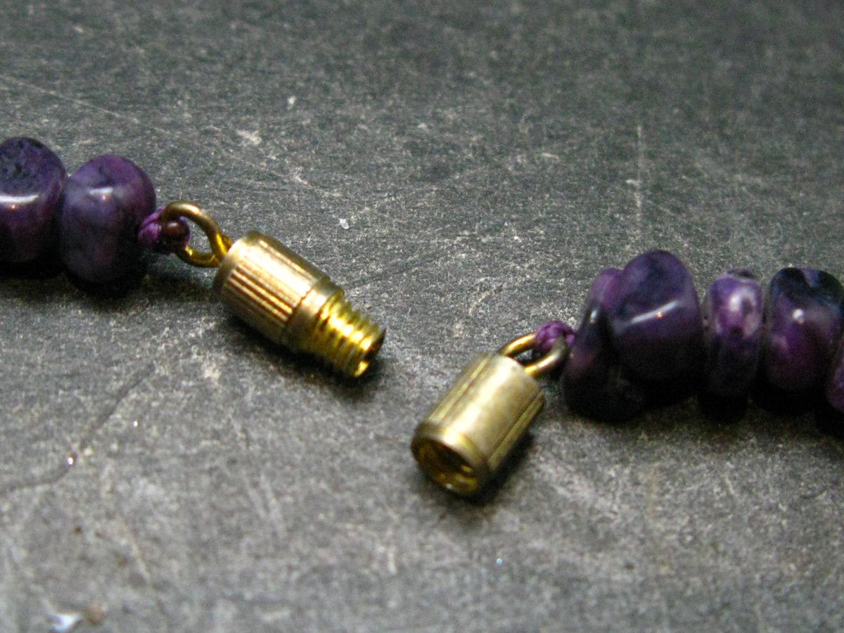 Purple Sugilite Necklace From South Africa - 18" - 19.41 Grams