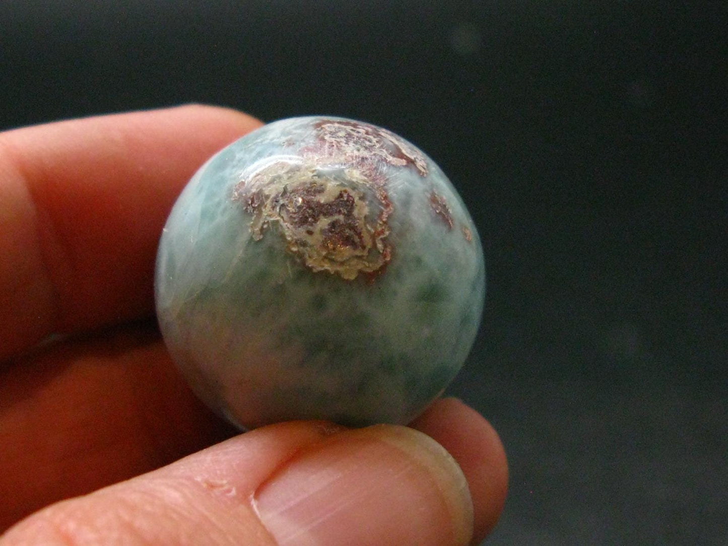 Larimar Sphere From Dominican Republic - 0.9" - 19.09 Grams