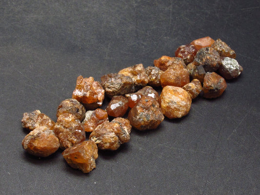 Lot of 25 Rare Spessartine Garnet Crystals From Tanzania - 43.0 Grams