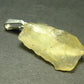 Gem Libyan Desert Glass Tektite Pendant Sterling Silver from Libya - 1.2" - 2.03 Grams