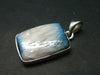 Blue Ice Glacierite Silver Pendant from Indonesia - 1.2" - 5.91 Grams