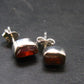 Zincite Zinkite Stud Earrings Sterling Silver From Poland - 1.53 Grams