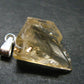 Natural Gemmy Imperial Topaz Crystal Pendant In Sterling Silver From Zambia - 0.9" - 1.66 Grams