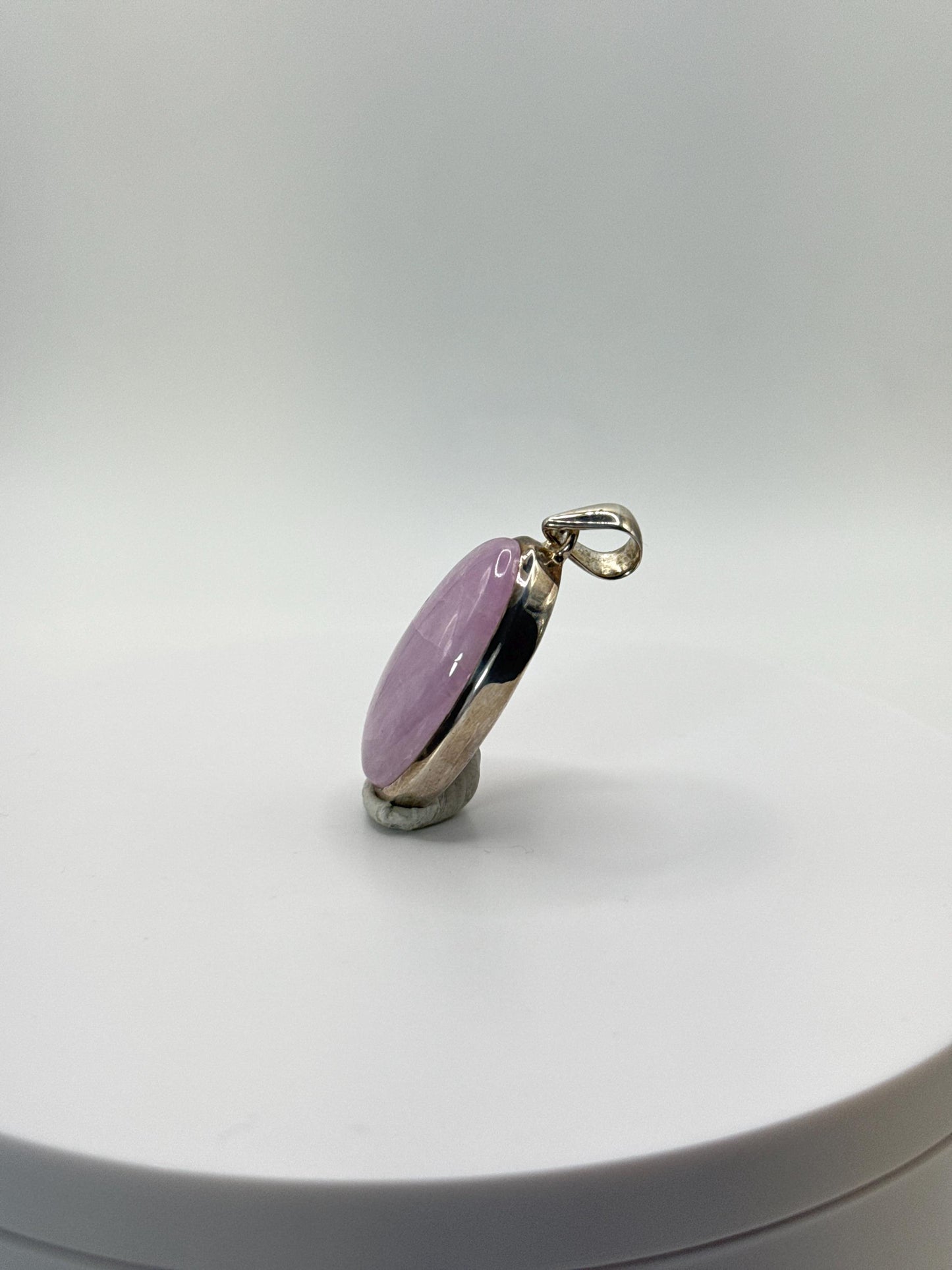 Natural Pink Kunzite Pendant | Sterling Silver, Heart Chakra Stone