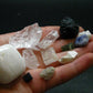 Synergy 12 Set Phenakite Moldavite Natrolite Petalite Danburite Tektite Scolecite Herderite Tanzanite Brookite 59.25 Gr
