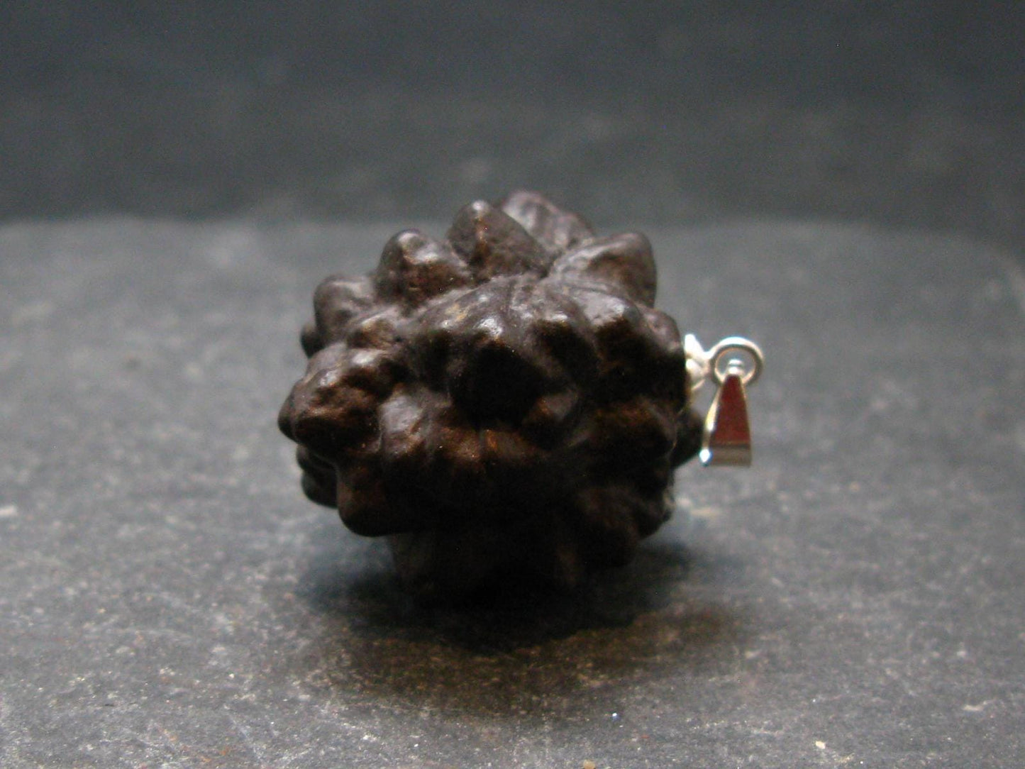 Very Rare Z-Stone (Limonite after Marcasite) Silver Pendant from Sahara Dessert, Egypt - 1.1" - 15.04 Grams