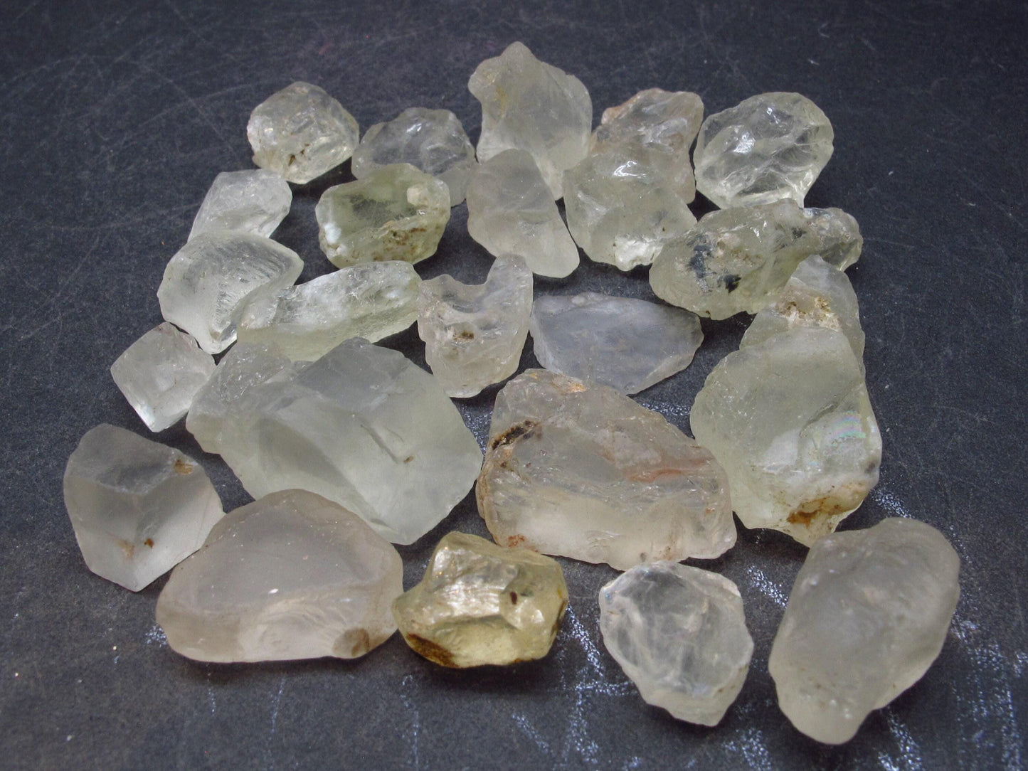 Lot of 25 Gem Orthoclase Sanadine Sanidine Crystals From Madagascar