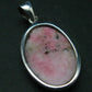 Rare Pink Tugtupite Sterling Silver Pendant From Greenland - 1.5" - 6.39 Grams
