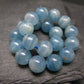 Lemurian Aquatine Calcite Genuine Bracelet ~ 7 Inches ~ 10mm Round Beads