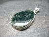 Moss Agate Silver Pendant From Russia - 6.25 Grams - 1.7"