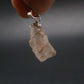 Rare Terminated Gemmy Nirvana (Pink Ice) Quartz Crystal Silver Pendant from the Himalayas - 0.8" - 1.5 Grams