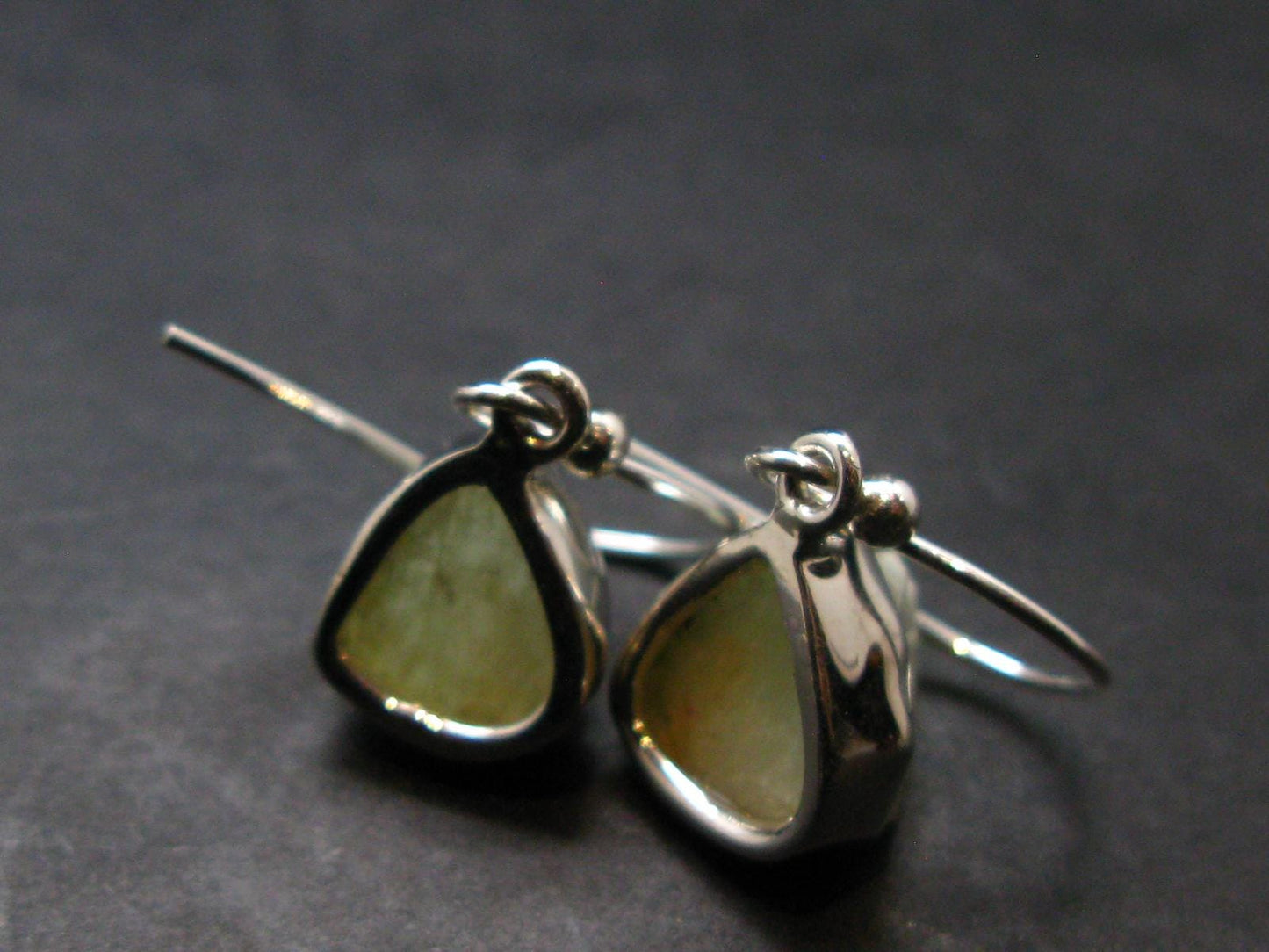 Rhodizite Rhodozite Silver Earrings From Madagascar- 1.0" - 3.64 Grams