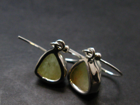 Rhodizite Rhodozite Silver Earrings From Madagascar- 1.0" - 3.64 Grams
