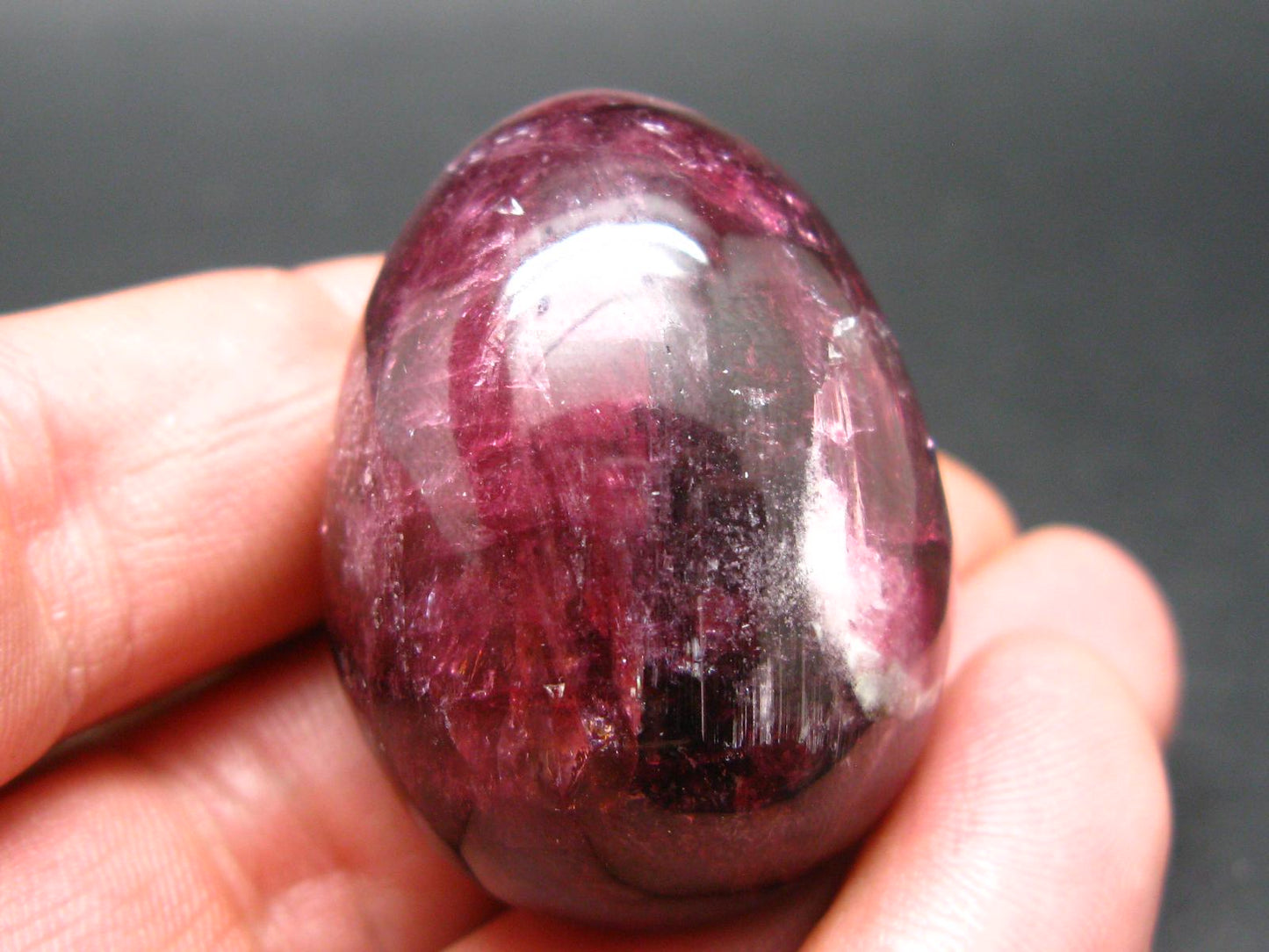 Red Tourmaline Rubellite Egg From Russia - 1.6" - 50.3 Grams