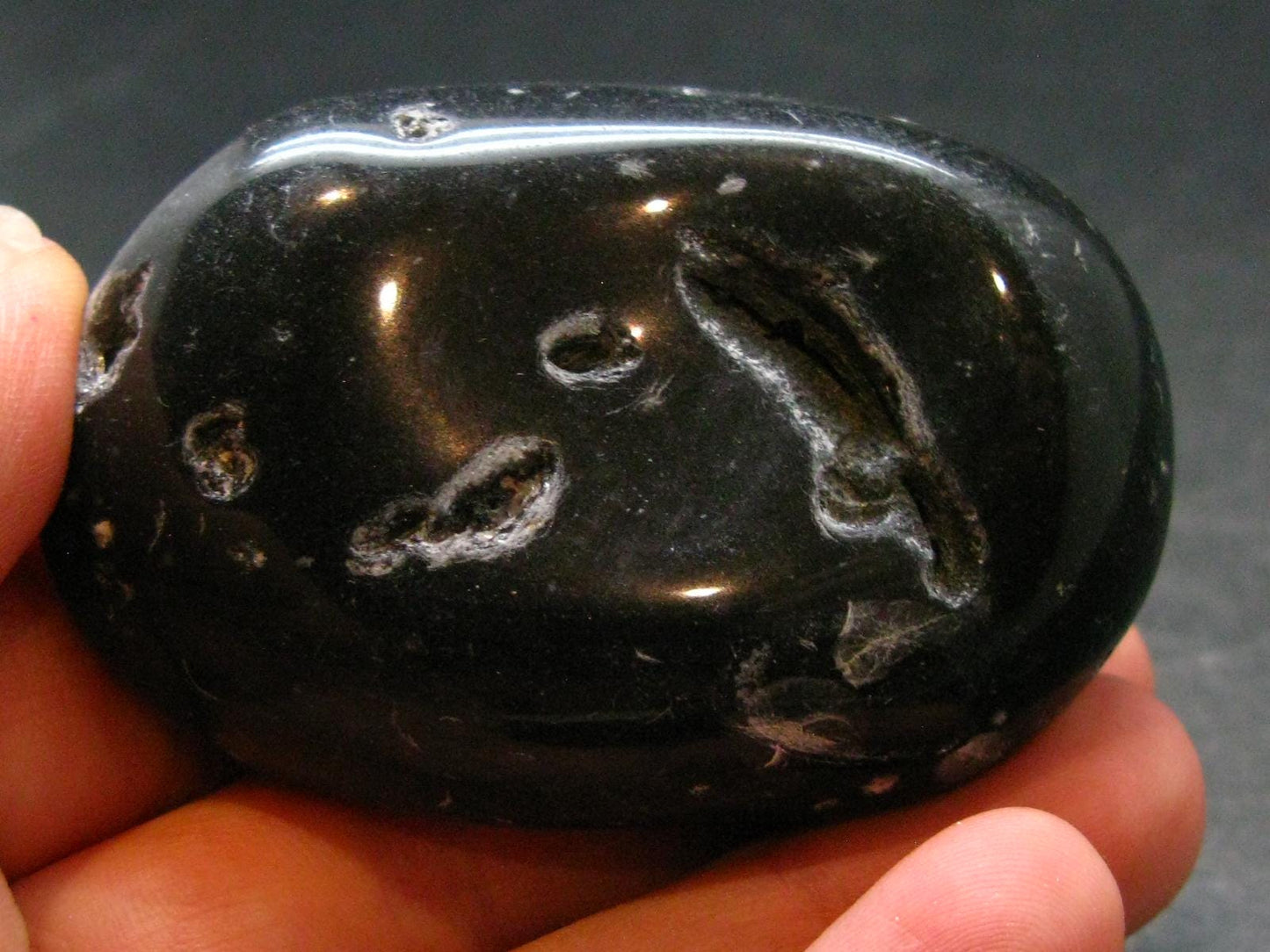 Cintamani Pearl of Fire Tumbled Stone from Indonesia - 2.2" - 66.55 Grams