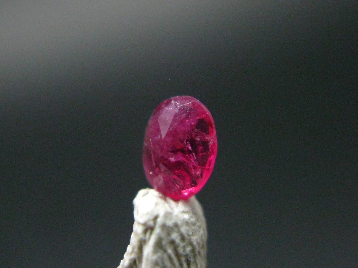Beautiful Rare Gem Bixbite Red Beryl Emerald Cut Stone From Utah USA - 0.15 Carats - 4.1x3.1mm