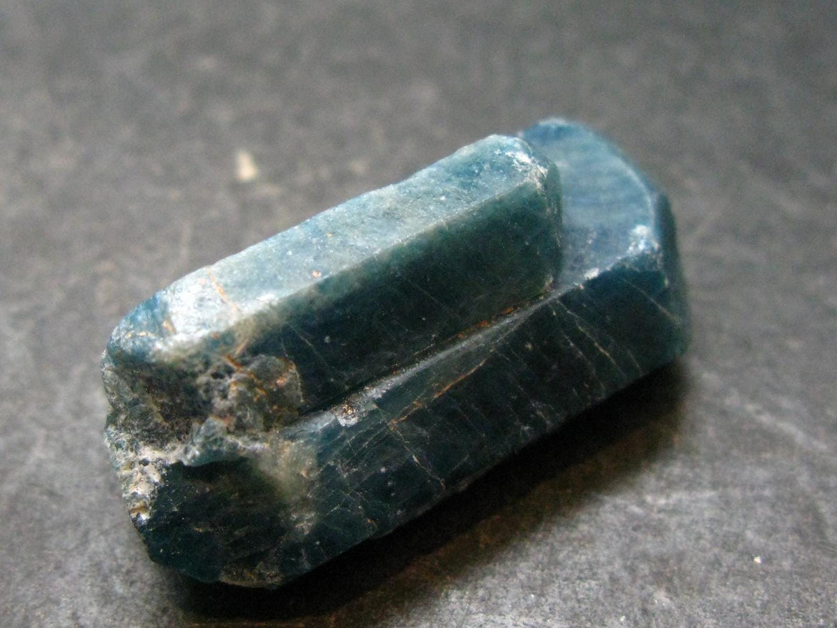 Large Neon Blue Apatite Crystal From Brazil - 1.3" - 12.33 Grams