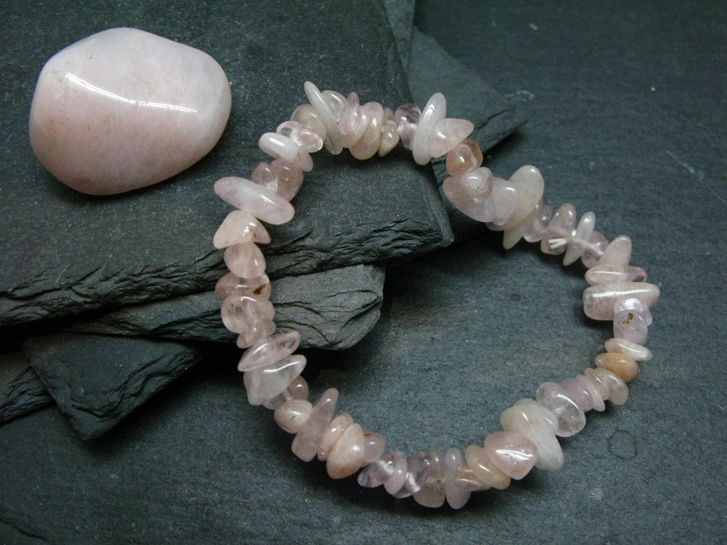 Morganite Genuine Bracelet ~ 7 Inches ~ 10mm Tumbled Beads