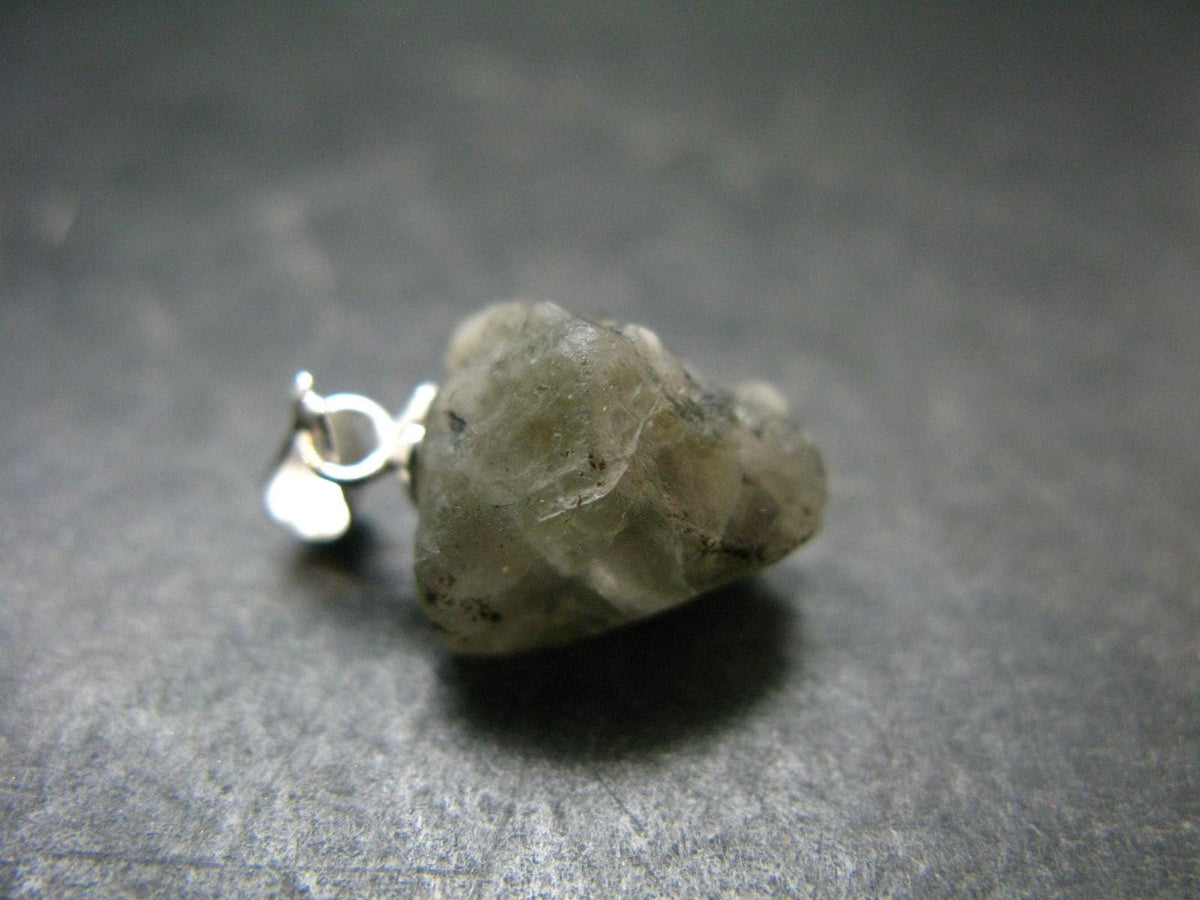 Phenakite Phenacite Crystal Silver Pendant From Russia - 0.7" - 1.76 Grams
