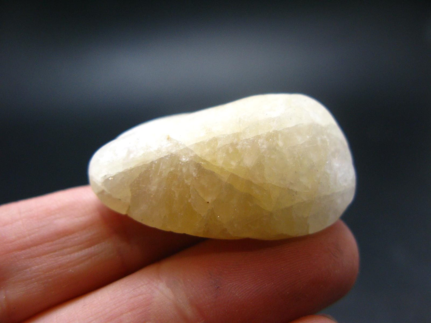 Very Nice Raw Agni Gold Danburite Tumbled Stone from Tanzania - 1.3" - 14.67 Grams
