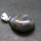 Gem Blue Sapphire Corundum Crystal Silver Pendant From Sri Lanka - 13 Carats