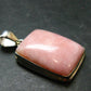 Pink Opal Sterling Silver Pendant From Peru - 1.5"