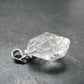Fine Natural Herkimer Diamond Silver Pendant From New York - 0.8" - 1.93 Grams