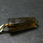 Natural Unheated Citrine Sterling Silver Gold Plated Pendant from Zambia - 1.4" - 4.34 Grams