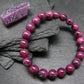 Ruby Genuine Bracelet ~ 7 Inches ~ 8mm Round Beads